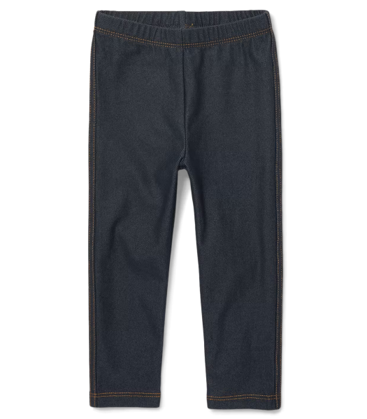 Childrens Place True Indigo Denim Look Leggings
